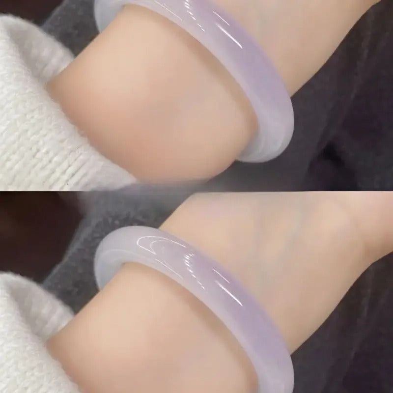 elegant light purple round glass bracelet non fading hanfu - Temu